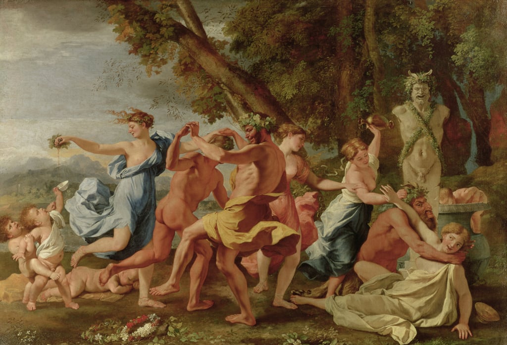 Bacchanale classique peinte par Nicolas Poussin